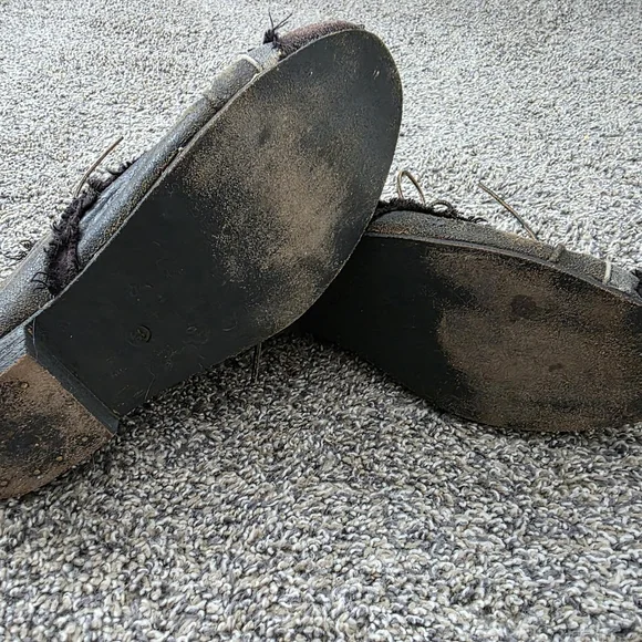 RARE • Magnolia Pearl "Willard" Distressed Black Ankle Boots • Sz 38 | 8 - Picture 5 of 7